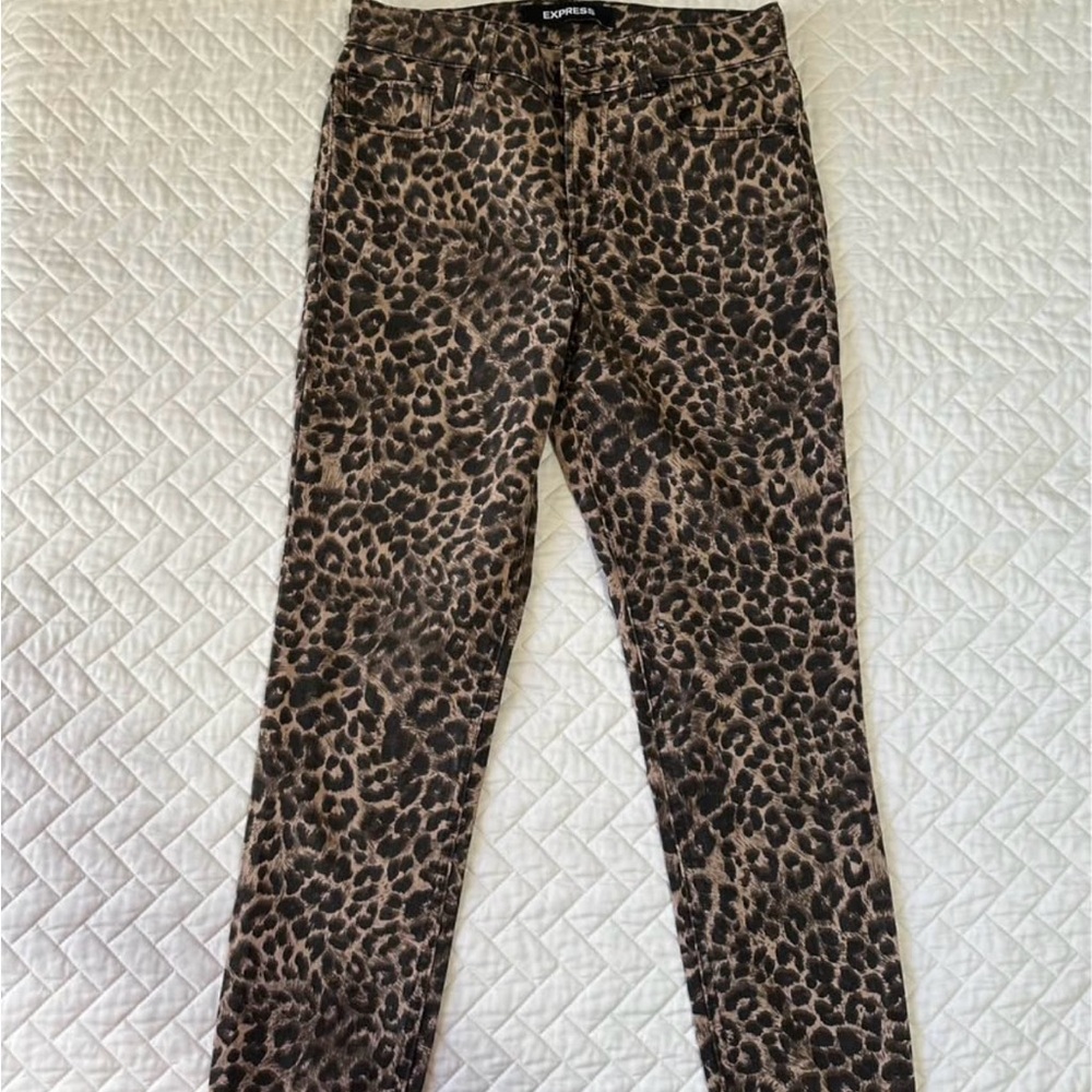 Express Leopard Print Women's Jeans